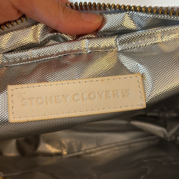 Stoney Clover Lane large Terry cloth purple pouch - Picture 2 of 11